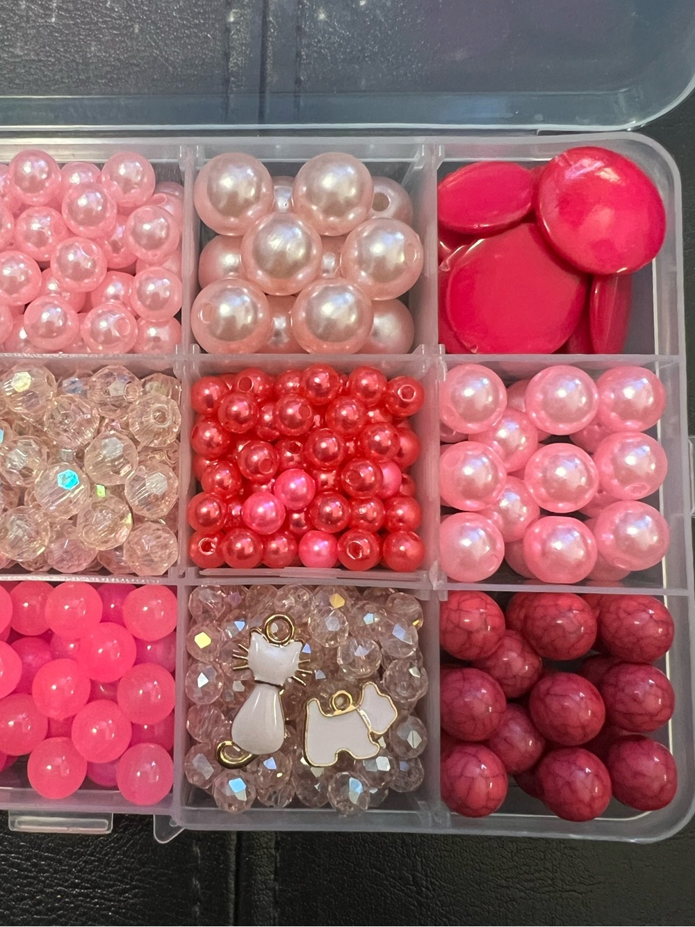 Craft Beads, PINK SWEATER - VERY WARM, Jewelry Supplies, loose bulk beads - Picture 5 of 8